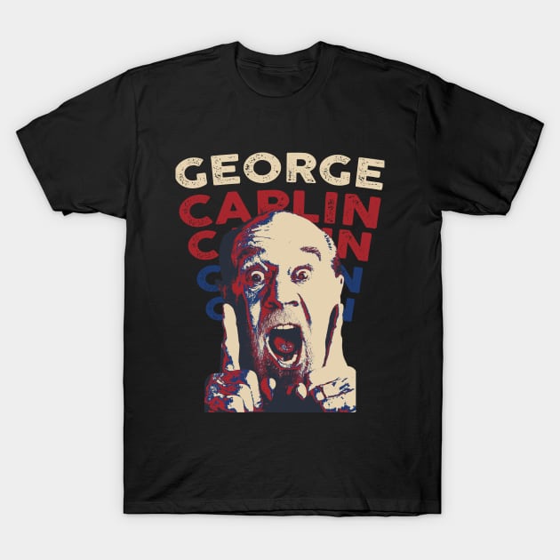 George Carlin Graphic Design T-Shirt by mia_me